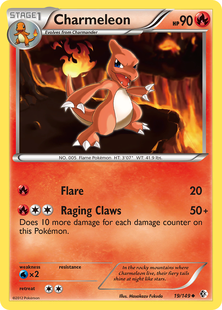 Charmeleon (19/149) [Black & White: Boundaries Crossed] | The Time Vault CA