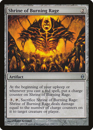 Shrine of Burning Rage [New Phyrexia] | The Time Vault CA