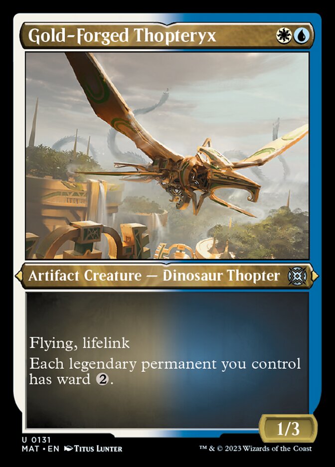 Gold-Forged Thopteryx (Foil Etched) [March of the Machine: The Aftermath] | The Time Vault CA