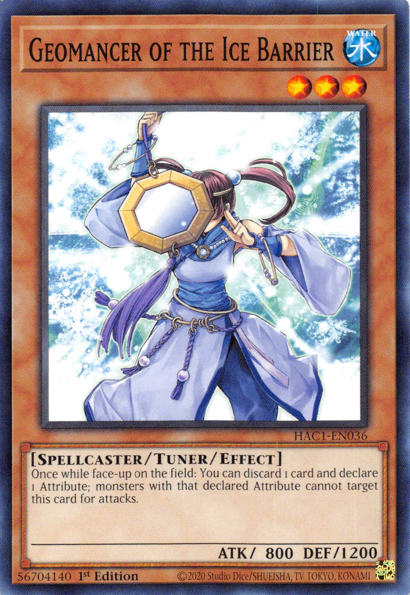 Geomancer of the Ice Barrier (Duel Terminal) [HAC1-EN036] Parallel Rare | The Time Vault CA