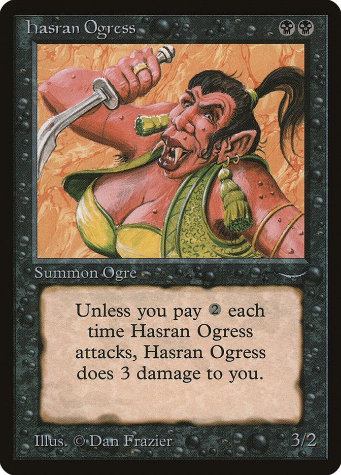 Hasran Ogress (Dark Mana Cost) [Arabian Nights] | The Time Vault CA