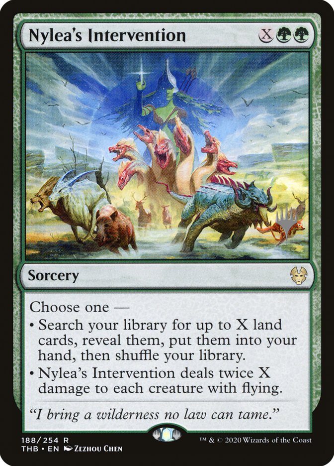 Nylea's Intervention (Promo Pack) [Theros Beyond Death Promos] | The Time Vault CA