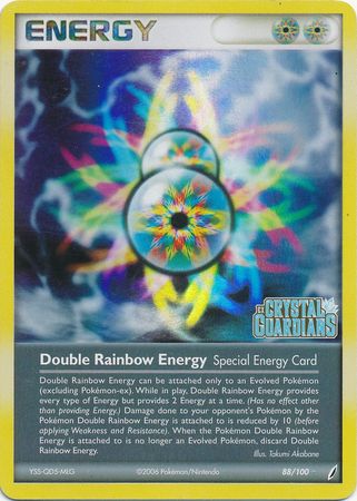 Double Rainbow Energy (88/100) (Stamped) [EX: Crystal Guardians] | The Time Vault CA