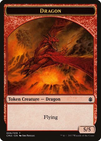 Dragon Token (006) [Commander Anthology Tokens] | The Time Vault CA