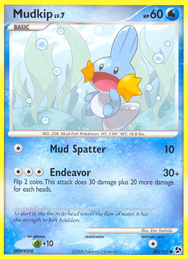 Mudkip (80/106) [Diamond & Pearl: Great Encounters] | The Time Vault CA