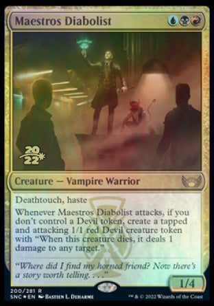 Maestros Diabolist [Streets of New Capenna Prerelease Promos] | The Time Vault CA