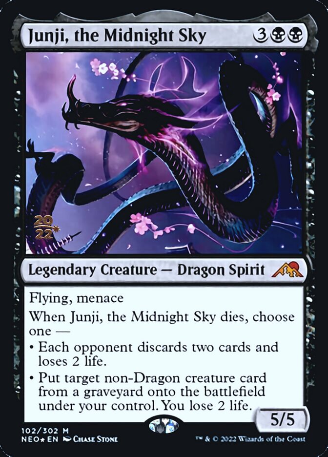 Junji, the Midnight Sky [Kamigawa: Neon Dynasty Prerelease Promos] | The Time Vault CA