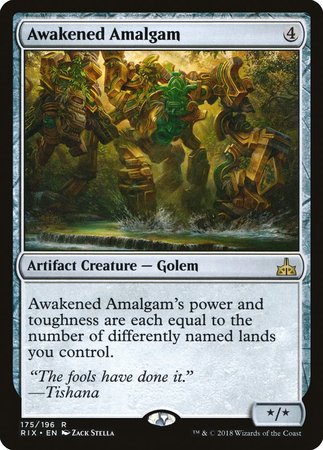 Awakened Amalgam [Rivals of Ixalan] | The Time Vault CA