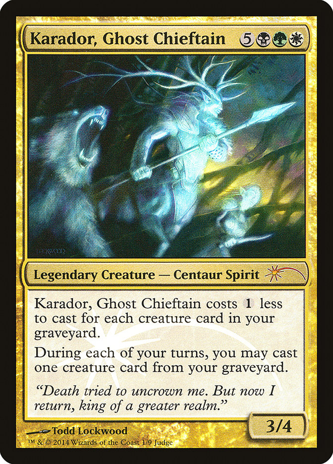 Karador, Ghost Chieftain [Judge Gift Cards 2014] | The Time Vault CA