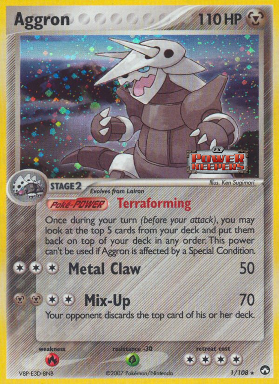 Aggron (1/108) (Stamped) [EX: Power Keepers] | The Time Vault CA