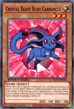 Crystal Beast Ruby Carbuncle [SGX1-ENF04] Common | The Time Vault CA