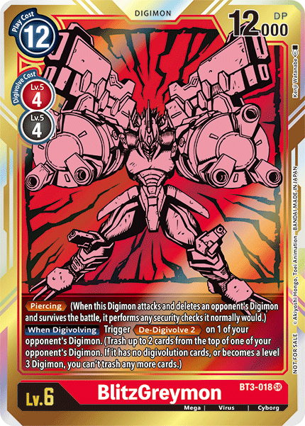 BlitzGreymon [BT3-018] (Alternate Art) [Release Special Booster Ver.1.5] | The Time Vault CA