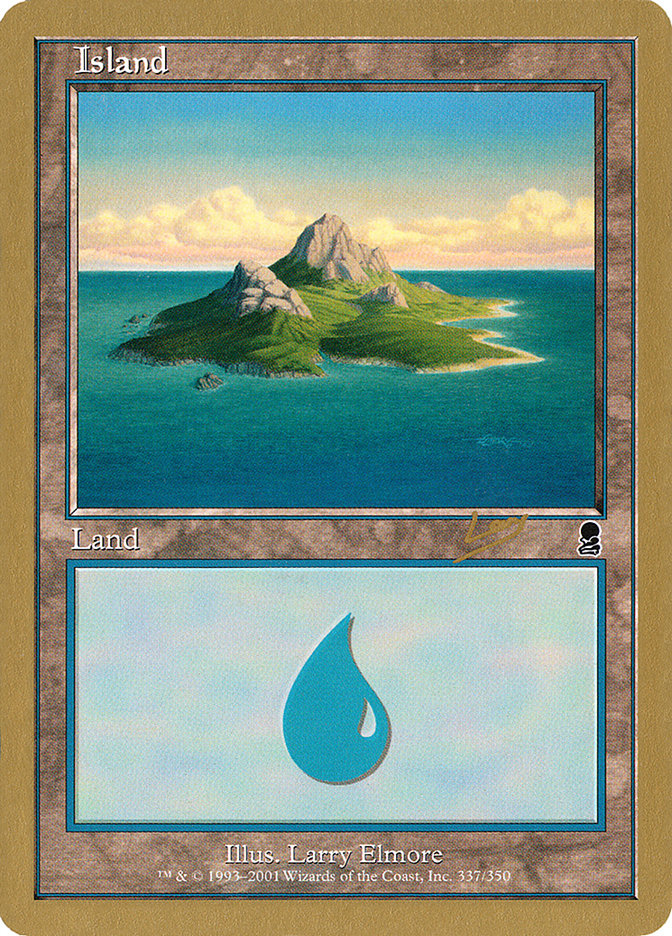 Island (rl337) (Raphael Levy) [World Championship Decks 2002] | The Time Vault CA