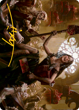 Gisa, Glorious Resurrector Art Card (Gold-Stamped Signature) [Innistrad: Midnight Hunt Art Series] | The Time Vault CA