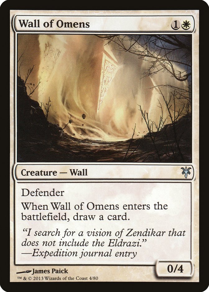 Wall of Omens [Duel Decks: Sorin vs. Tibalt] | The Time Vault CA