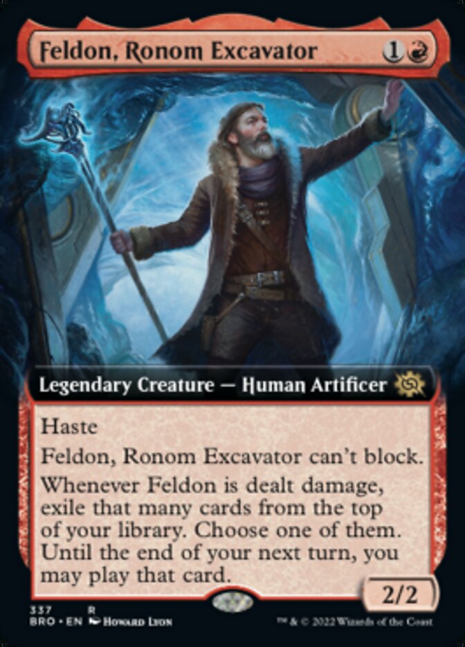 Feldon, Ronom Excavator (Extended Art) [The Brothers' War] | The Time Vault CA