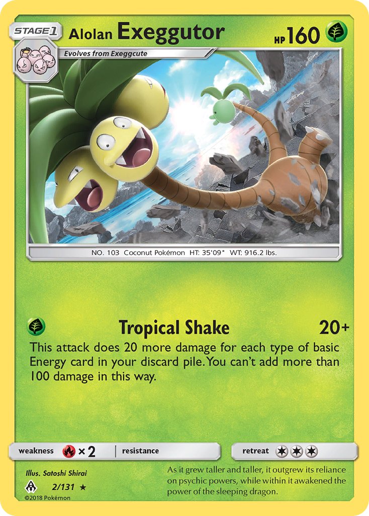 Alolan Exeggutor (2/131) (Theme Deck Exclusive) [Sun & Moon: Forbidden Light] | The Time Vault CA