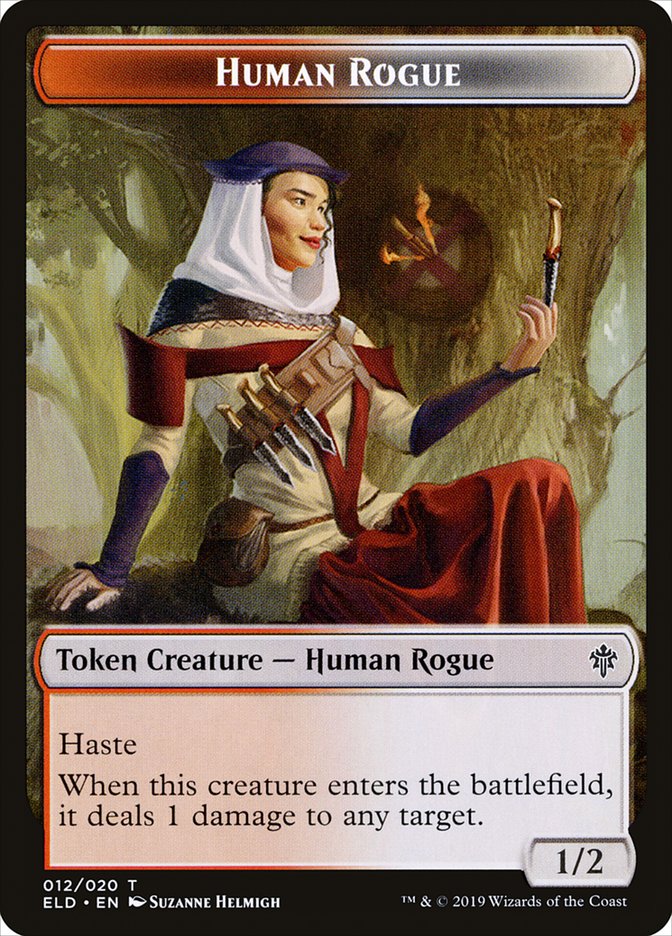 Human Rogue [Throne of Eldraine Tokens] | The Time Vault CA