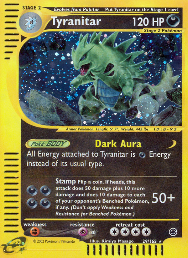 Tyranitar (29/165) [Expedition: Base Set] | The Time Vault CA