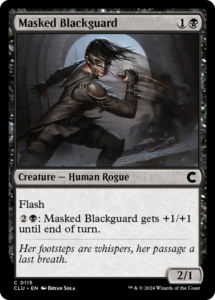 Masked Blackguard [Ravnica: Clue Edition] | The Time Vault CA
