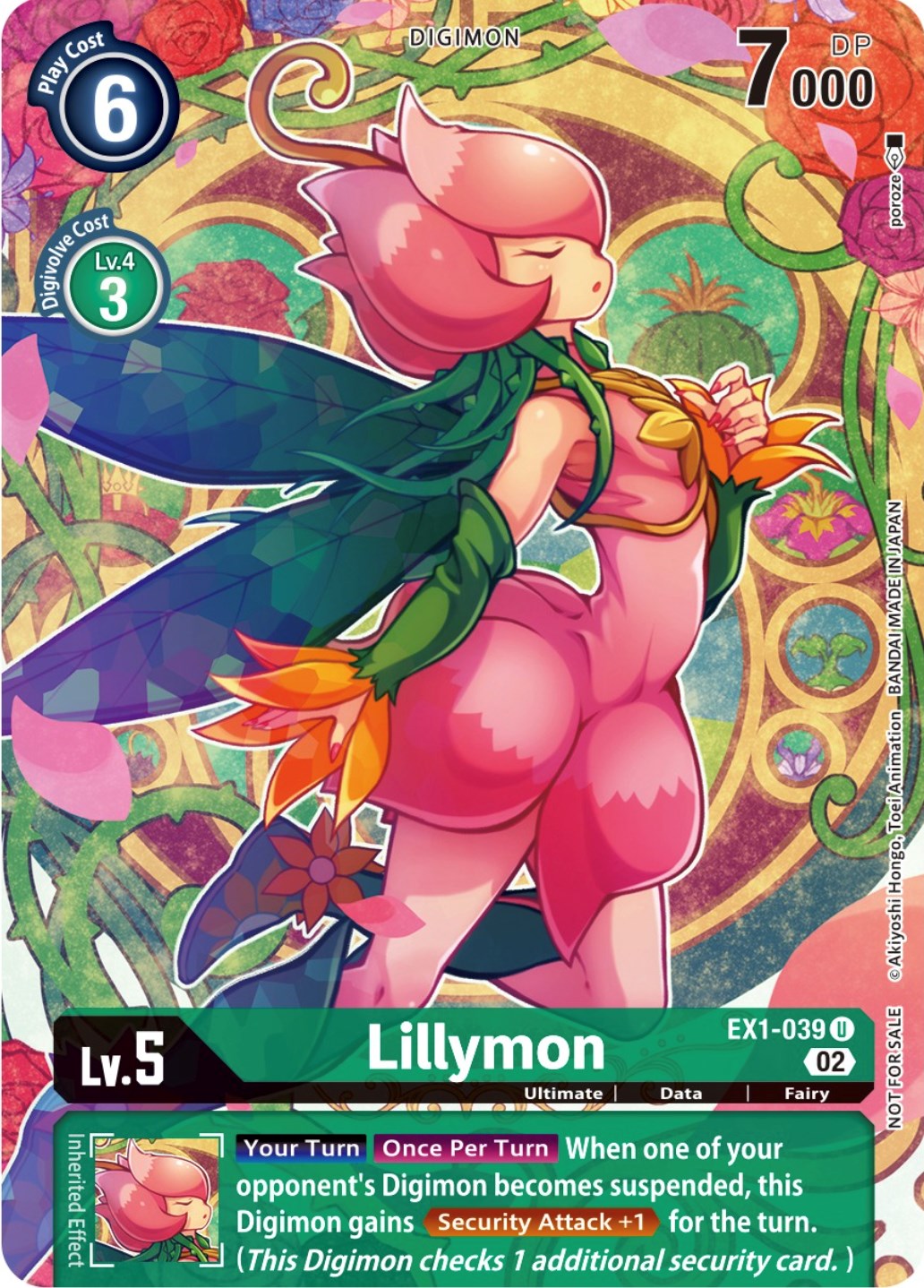 Lillymon [EX1-039] (Digimon Illustration Competition Promotion Pack) [Classic Collection Promos] | The Time Vault CA