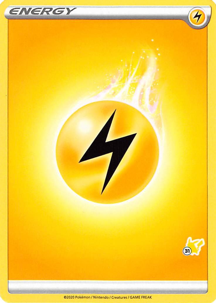Lightning Energy (Pikachu Stamp #31) [Battle Academy 2022] | The Time Vault CA