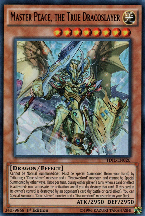 Master Peace, the True Dracoslayer [TDIL-EN020] Ultra Rare | The Time Vault CA