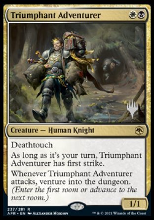 Triumphant Adventurer (Promo Pack) [Dungeons & Dragons: Adventures in the Forgotten Realms Promos] | The Time Vault CA