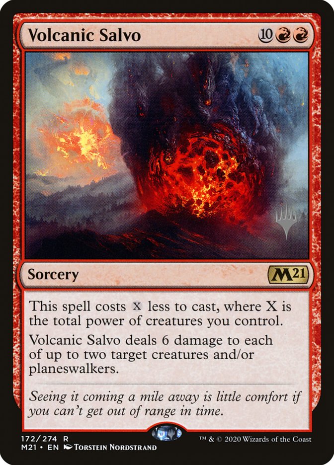 Volcanic Salvo (Promo Pack) [Core Set 2021 Promos] | The Time Vault CA