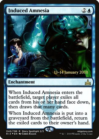 Induced Amnesia [Rivals of Ixalan Promos] | The Time Vault CA