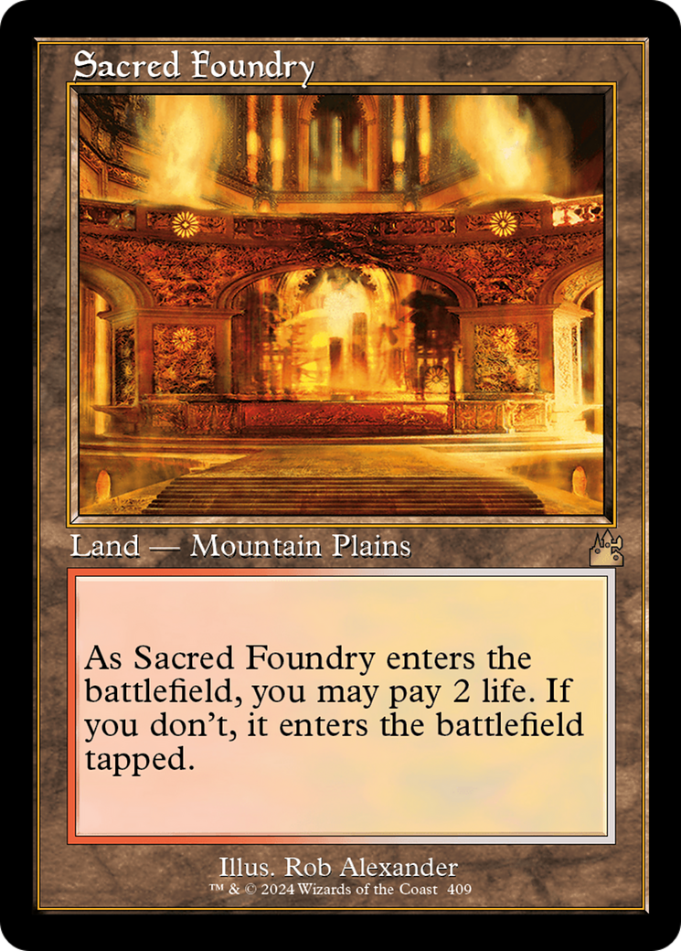 Sacred Foundry (Retro) [Ravnica Remastered] | The Time Vault CA