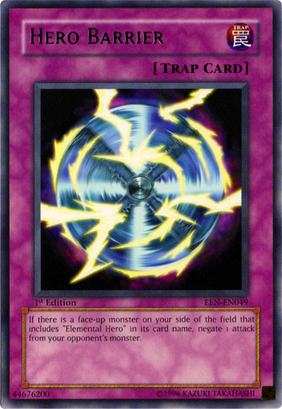 Hero Barrier [EEN-EN049] Rare | The Time Vault CA