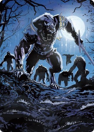 Tovolar, the Midnight Scourge 2 Art Card [Innistrad: Midnight Hunt Art Series] | The Time Vault CA
