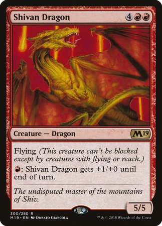 Shivan Dragon [Core Set 2019] | The Time Vault CA