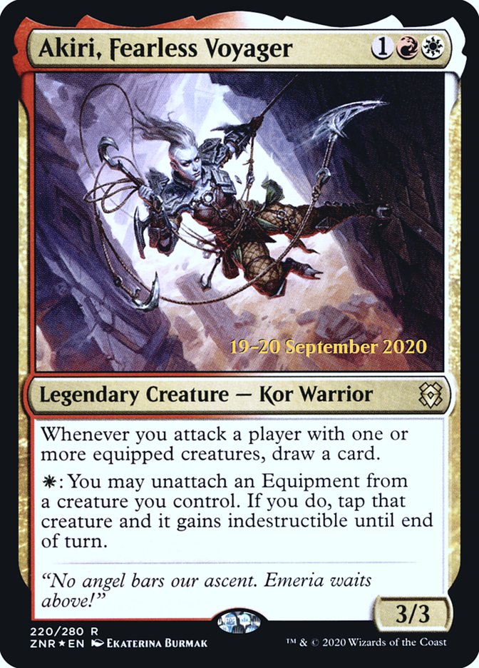 Akiri, Fearless Voyager  [Zendikar Rising Prerelease Promos] | The Time Vault CA