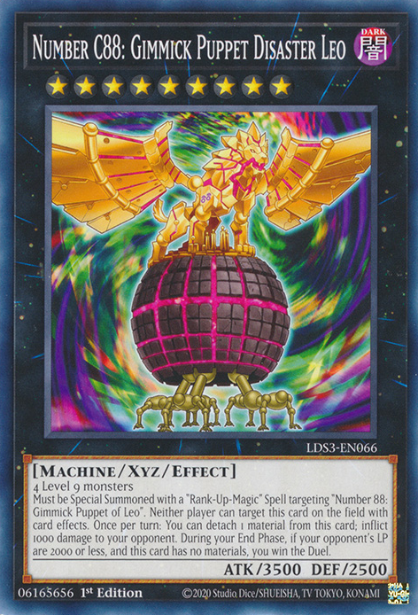 Number C88: Gimmick Puppet Disaster Leo [LDS3-EN066] Common | The Time Vault CA