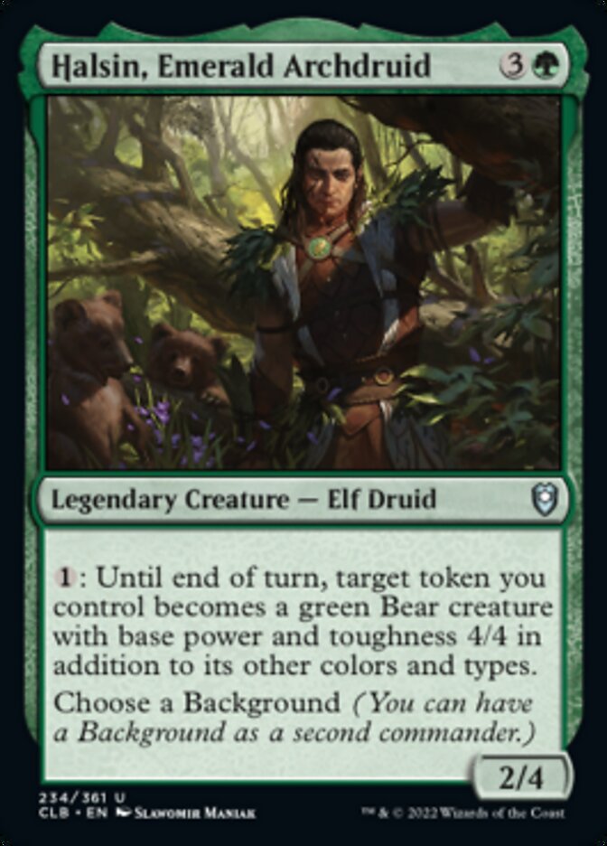 Halsin, Emerald Archdruid [Commander Legends: Battle for Baldur's Gate] | The Time Vault CA