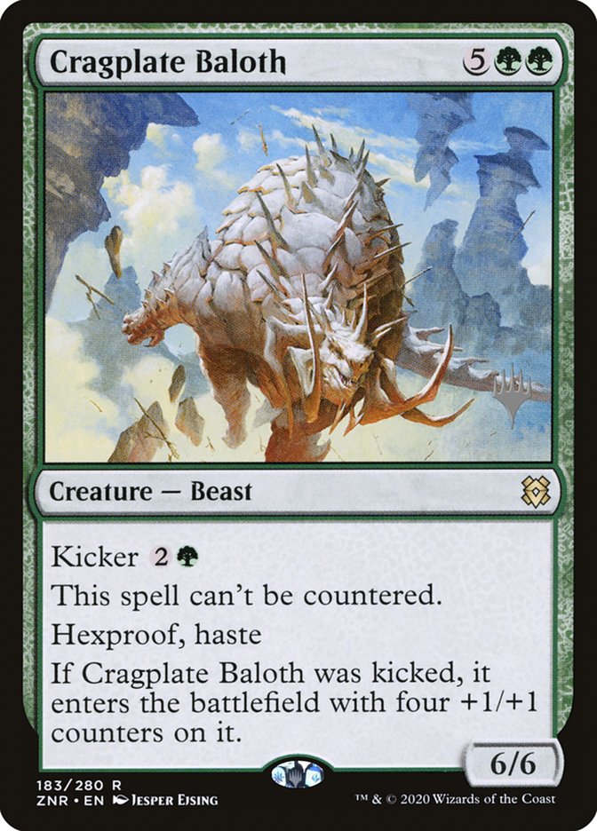 Cragplate Baloth (Promo Pack) [Zendikar Rising Promos] | The Time Vault CA