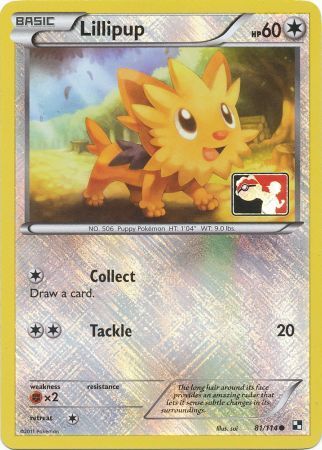 Lillipup (81/114) (League Promo) [Black & White: Base Set] | The Time Vault CA