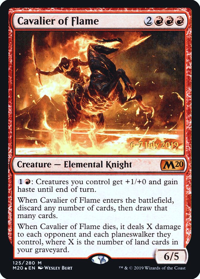 Cavalier of Flame  [Core Set 2020 Prerelease Promos] | The Time Vault CA