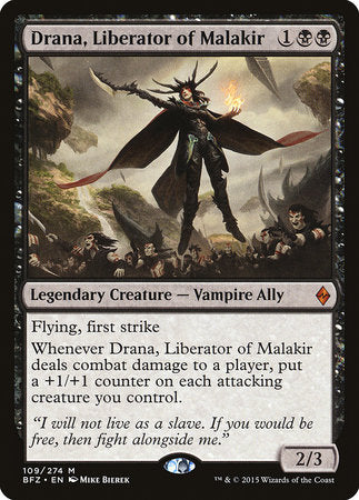 Drana, Liberator of Malakir [Battle for Zendikar] | The Time Vault CA