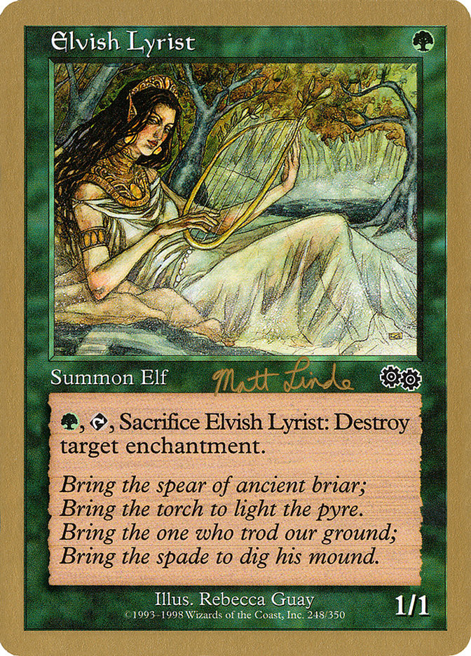 Elvish Lyrist (Matt Linde) [World Championship Decks 1999] | The Time Vault CA