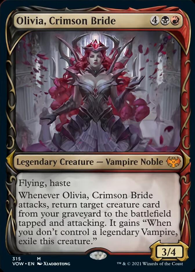 Olivia, Crimson Bride (Showcase Fang Frame) [Innistrad: Crimson Vow] | The Time Vault CA