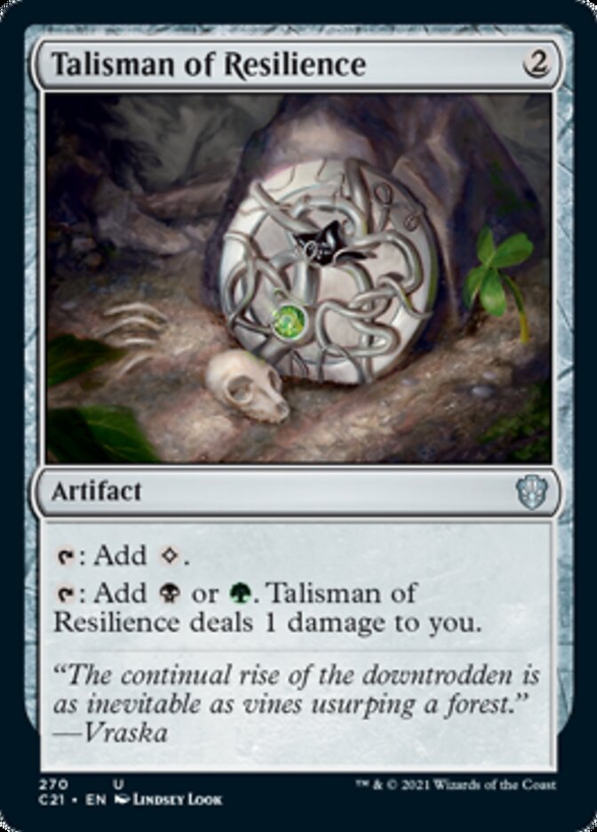 Talisman of Resilience [Commander 2021] | The Time Vault CA