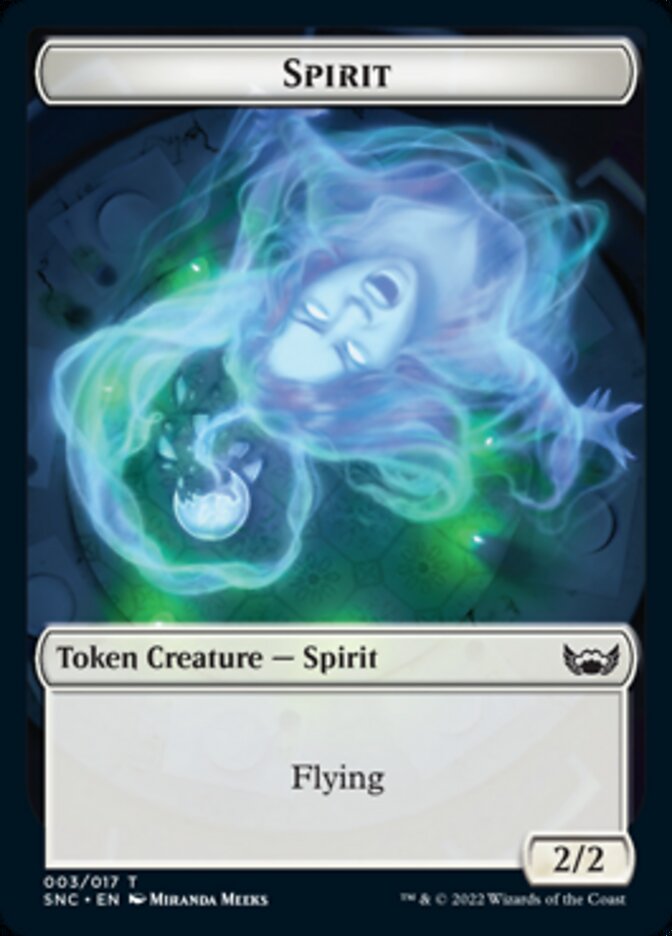 Fish // Spirit Double-sided Token [Streets of New Capenna Tokens] | The Time Vault CA