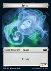 Fish // Spirit Double-sided Token [Streets of New Capenna Tokens] | The Time Vault CA