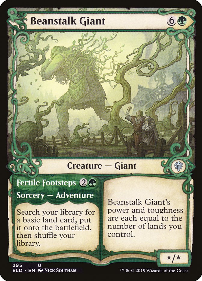 Beanstalk Giant // Fertile Footsteps (Showcase) [Throne of Eldraine] | The Time Vault CA