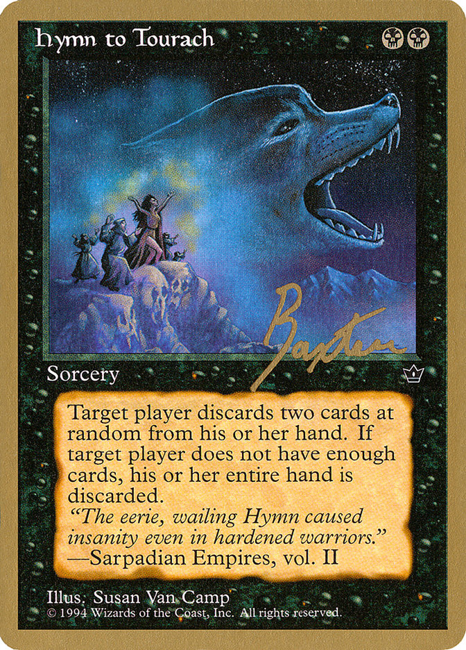Hymn to Tourach (Wolf) (George Baxter) [Pro Tour Collector Set] | The Time Vault CA