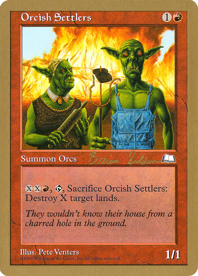 Orcish Settlers (Brian Selden) [World Championship Decks 1998] | The Time Vault CA