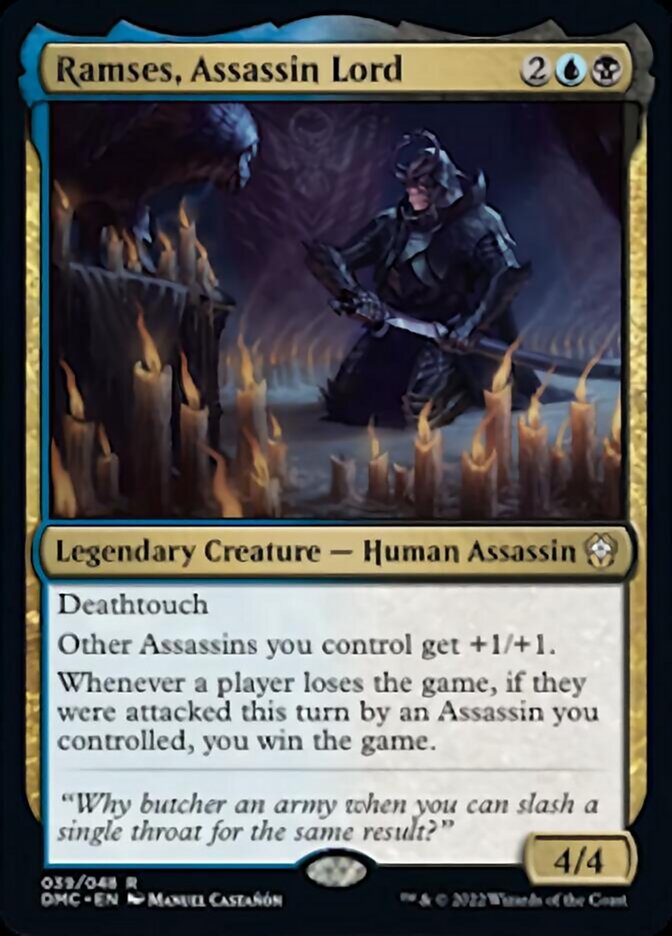 Ramses, Assassin Lord [Dominaria United Commander] | The Time Vault CA